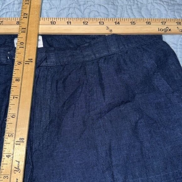 LIZ CLAIBORNE' Classic Navy Blue Cotton/Linen Pant Size M - Picture 8 of 9